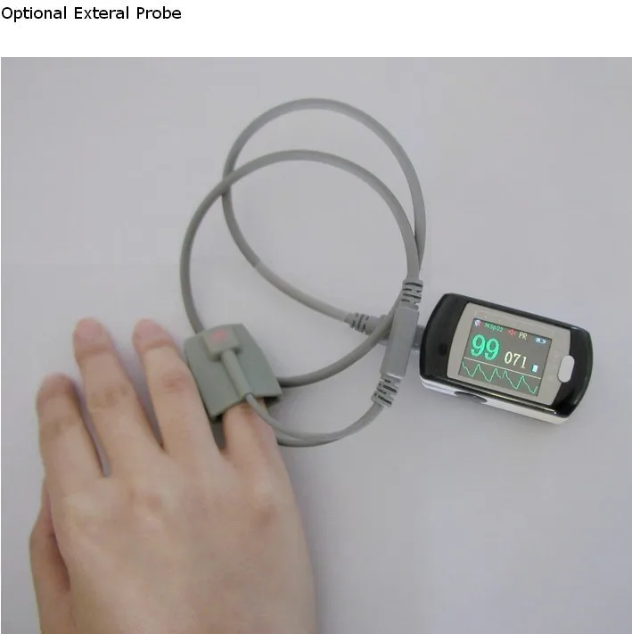 

SPO2 Probe, Pulse Oxygen SPO2 sensor for CMS-50EW / CMS50E Saturation SPO2 Monitor for sleep study USB Bluetooth Wireless