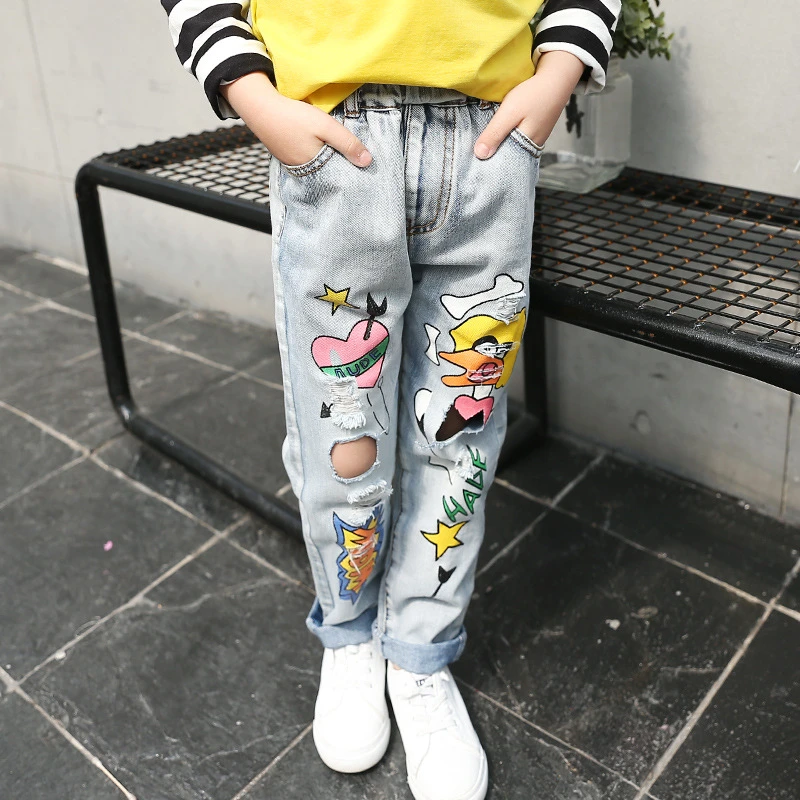 Jeans Pour Filles 17 Enfants Nouveau Printemps Filles Denim Pantalon Trou De Bande Dessinee Bebe Dechire Enfants Jeans Pour Les Adolescents 4 5 6 7 8 9 10 11 12 Aliexpress Jeans Pour Filles 17 Enfants Nouveau Printemps Filles Denim Pantalon Trou De Bande Dessinee Bebe Dechire Enfants Jeans Pour Les Adolescents 4 5 6 7 8 9 10 11 12 Aliexpress