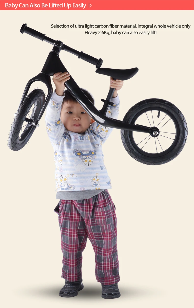 Top Full Carbon fiber bike BXT Pedal-less Balance Bike carbon Kids balance Bicycle For 2~6 Years Old Children complete bike 6