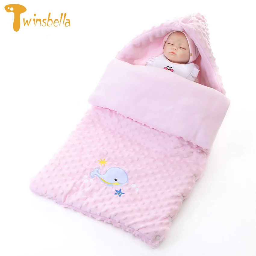 2018 Winter Spring Cotton-padded Baby Sleeping Bag Warm Thicken Envelope for Newborns Soft Cute Animals Newborn Baby Toddler
