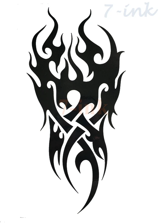 

Waterproof Temporary Tattoo men's fire tatoo eagle lotus Mandala eye flame totem 12*19cm Water Transfer Fake tatto for man