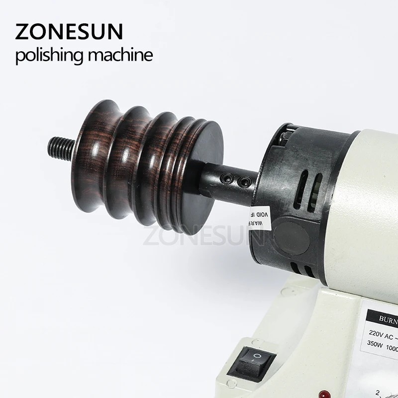 ZONESUN Полировочная машина для кожи растительного дубления, мини настольный шлифовальный станок для кожи, Полировальный Инструмент, полировщик по бокам 220