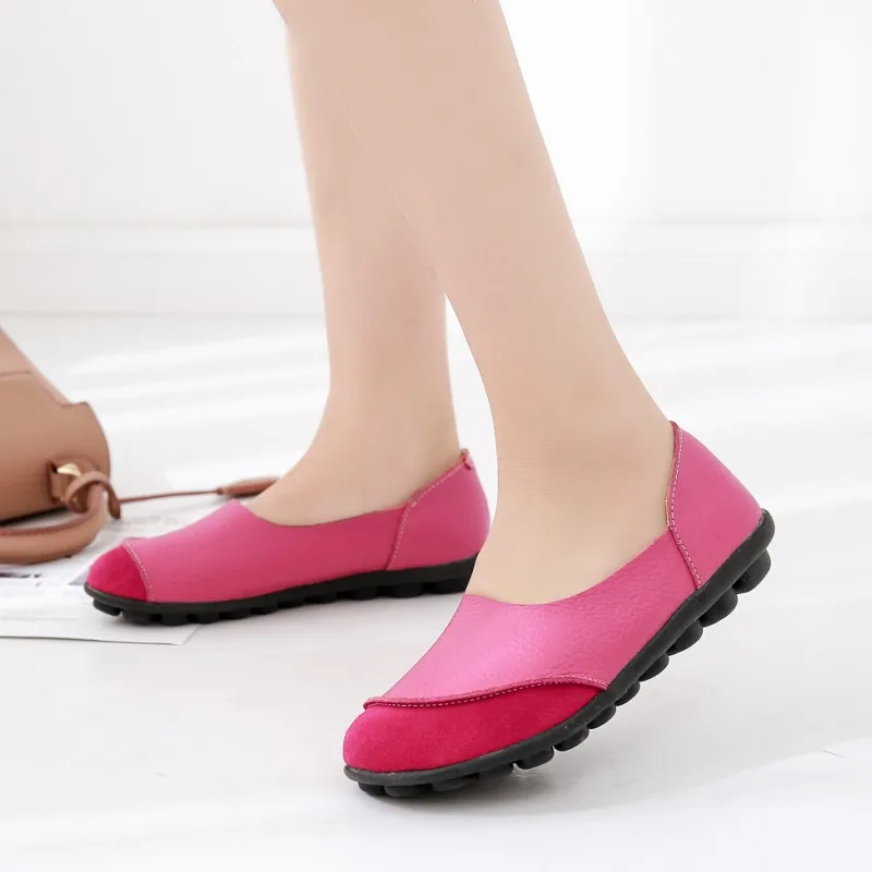 

Women Flats 2018 New Fashion Spring Women Shoes Loafers Casual Soft Flat Female Comfort Solid Basic Ladies Flats YBT702