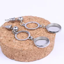 onwear 5pairs fit 12mm cabochon earring blanks stainless steel cameo base settings diy post earrings findings for jewelry making цена onwear 5pairs fit 12mm cabochon earring blanks stainless steel cameo base settings diy post earrings findings for jewelry making цены онлайн
