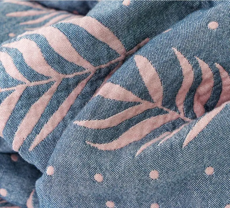 Мягкое бамбуковое Хлопковое одеяло для лета, воздухопроницаемое одеяло, покрывало s для автомобиля, дивана, 4 слоя, 150*200 см, 200*230 см