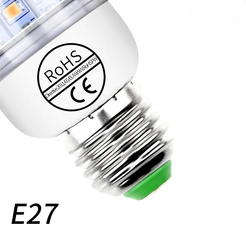 CanLing Led Bulb E27 Ampoule Led E14 220V Lamp Corn Bulb Light Candle SMD 5730 Led 3W 5W 7W 9W 12W 15W 20W Home Chandelier Light - Испускаемый цвет: E27 Base