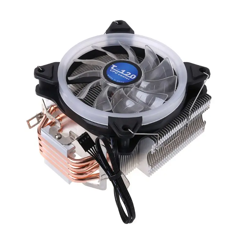 

Cooling Fan CPU Cooler Computer Processor RGB Radiator 4 Heat Pipes Dual Tower for Intel and AMD