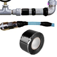 1Pcs Useful Tools Waterproof Silicone Performance Repair Tape Bonding Rescue Self Fusing Hose Black Garden Water