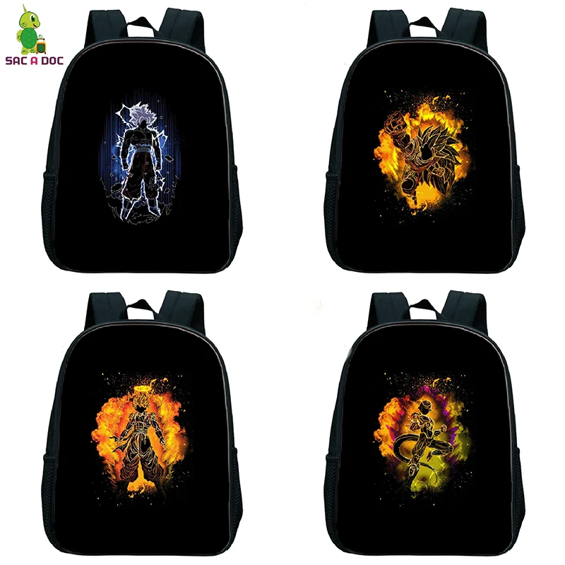 

Dragon Ball Z Printed School Backpacks12 Inch Schoolbag Boys Girls Preschool Backpack Kindergarten School Bag Children Bagpack