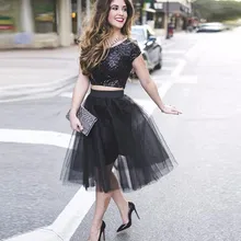 Высококачественная Черная длина Тюлевая юбка на заказ размер модные юбки-пачки для женщин широкий пояс для юбки для женщин одежда