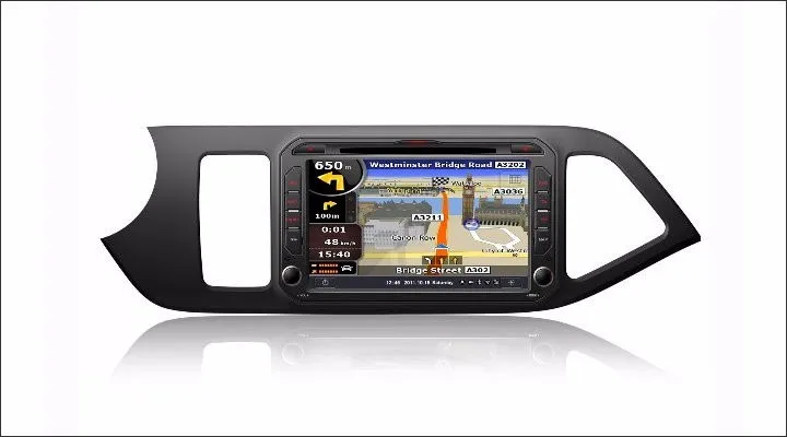 Top Liislee For KIA Picanto 2012~2014 Car Radio Audio Video Stereo CD DVD Player GPS Map Nav Navi Navigation S160 Multimedia System 3