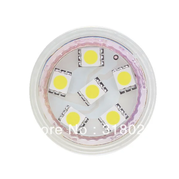 

Free Ship!!! Dimmable 6 LED Spot Bulb SMD5050 MR11 12VDC/12VAC/24VAC/24VDC White warm white For Indoor Car Home Lamp 1pcs/lot