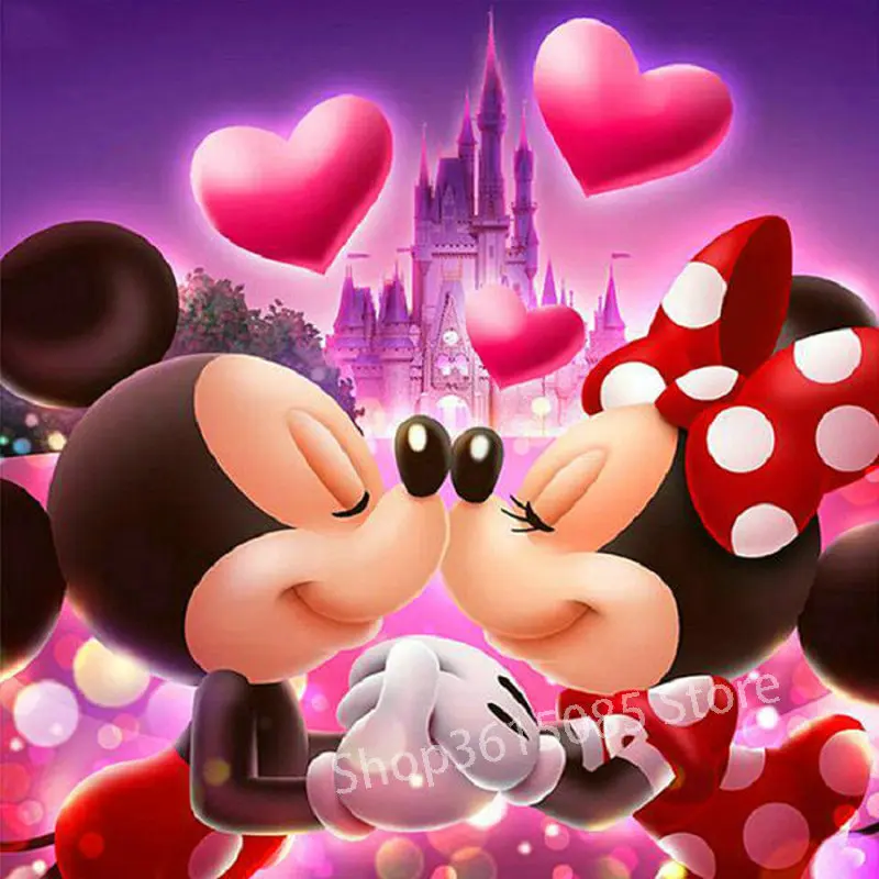 

DIY 5D Diamond Painting Mickey Mouse LOVE New Arrival 3D Diamond Embroidery new Picture Cross Stitch Home Decor Cartoon MQA15