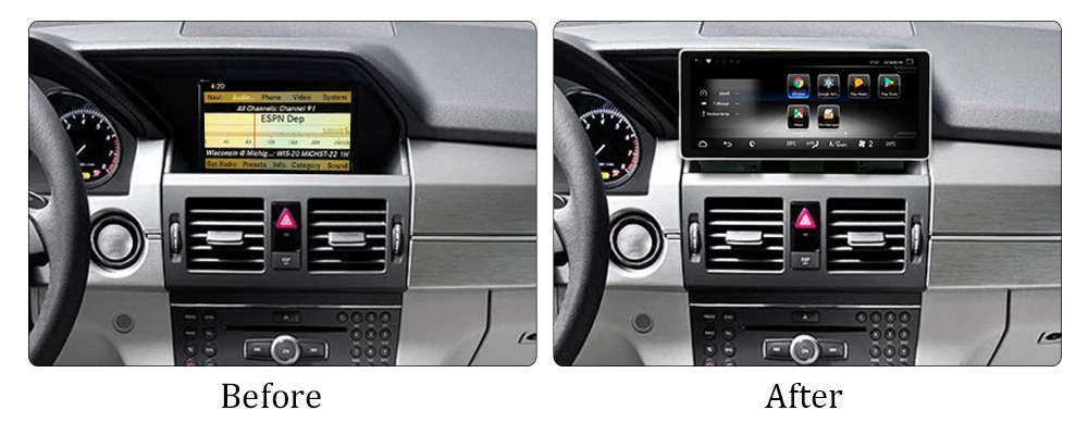 Flash Deal NaviFly 10.25" 3GB+32GB 4G LTE Quad Core GPS Navigation Android 7.1 car multimedia player for Benz GLK Class X204 2008 to 2015 2