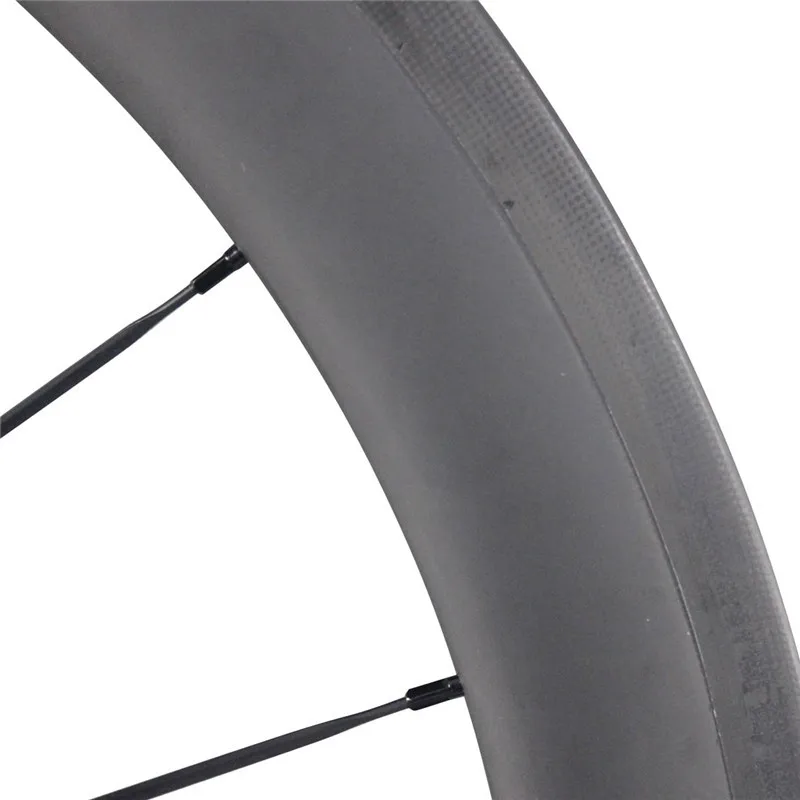 Clearance ICAN 700C 50mm clincher carbon wheels 23mm width UD matt road bicycle Powerway R13 black hubs CN spoeks carbon wheelset 50C 6