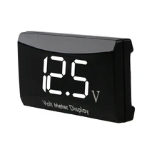 1 Car Digital LED Voltmetro Termometro Auto Caricabatteria Da Auto USB 12 V Temperatura Meter Voltmetro Volt Gauge Tester di Pannello