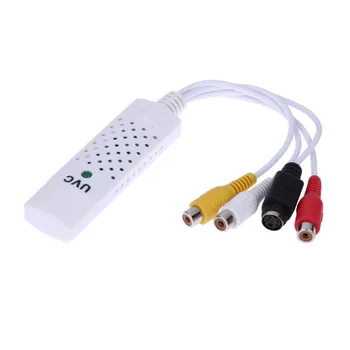 

Portable Easycap USB2.0 Audio Video Capture Card Adapter for NTSC/PAL VHS To DVD Video Signal Converter For Win7/8/XP/Vista