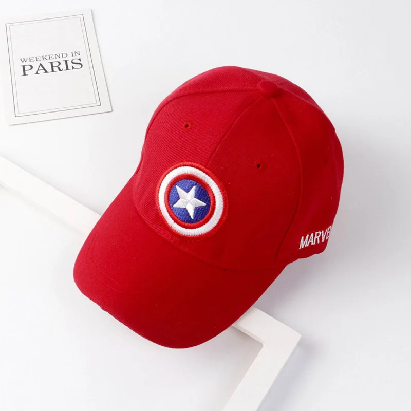 Boys Captain America Baseball Cap Peaked Hat with Mask
