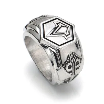 

Wholesale Game Jewlery Logo Ring High Quality Metal Alloy Ring For Women&Men Gifts 12pcs/lot