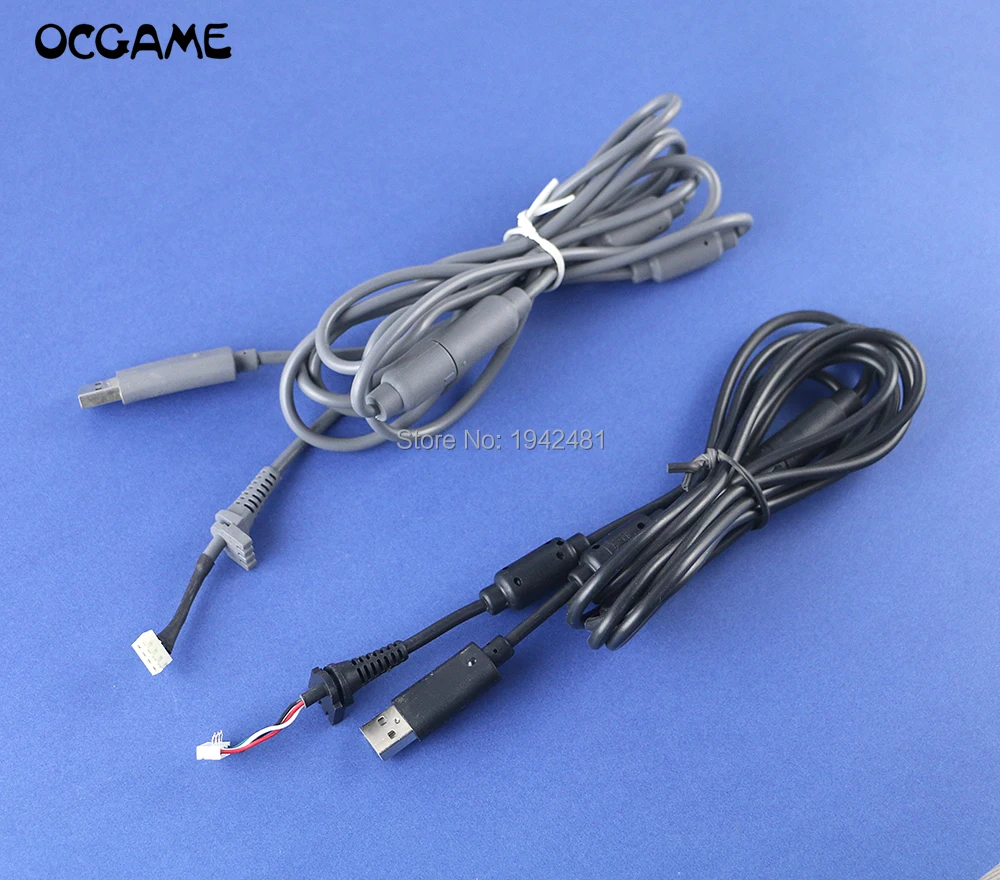OCGAME 12pcs/lot Black Grey 4Pin Wired Controller Interface Cable For