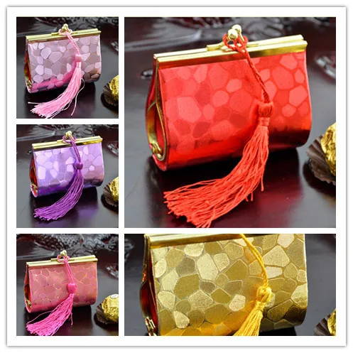 

Free shipping 8.5*3.6*6.7(cm) LOVE STONE wallet favor box with tassels , 55 pcs/lot ,YW1