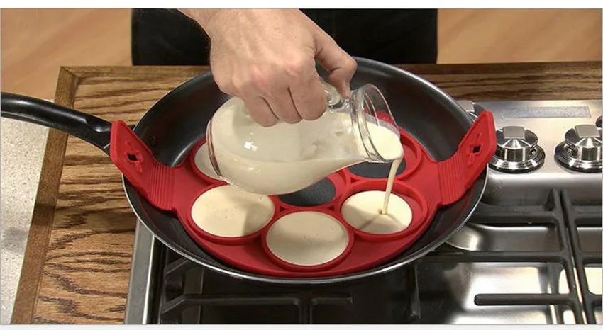 Антипригарный инструмент для приготовления яичных колец, для идеальных блинов, сырных яиц, сковорода, перекидная форма для яиц, кухонные инструменты для выпечки и кондитерских изделий