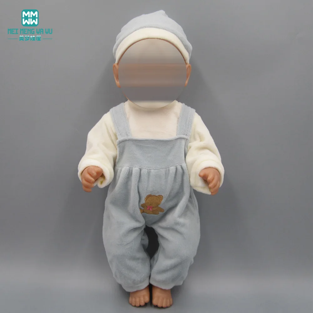 Кукла Одежда для 43 см новорожденных кукла аксессуары черно-белая полосатая футболка+ детские шорты