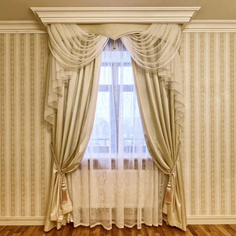 

Laeacco Room Interior Window Wooden Floor Curtain Photography Backgrounds Customized Photographic Backdrops For Photo Studio