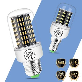 

More Bright Corn Lamp 4014 E27 Led Lamps E14 Ampoule Led 220V Home Led Light Bulbs 38 55 78 88 140leds Chandelier Lighting 230V