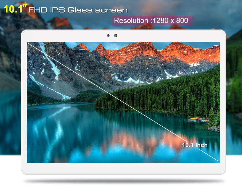 2.5D закаленное стекло 10 дюймов Tablet PC Octa Core 4 ГБ Оперативная память 32 ГБ Встроенная память Dual SIM карты для Android 7,0 wi-Fi 3g 4 г LTE Планшеты 10 10,1 "PAD