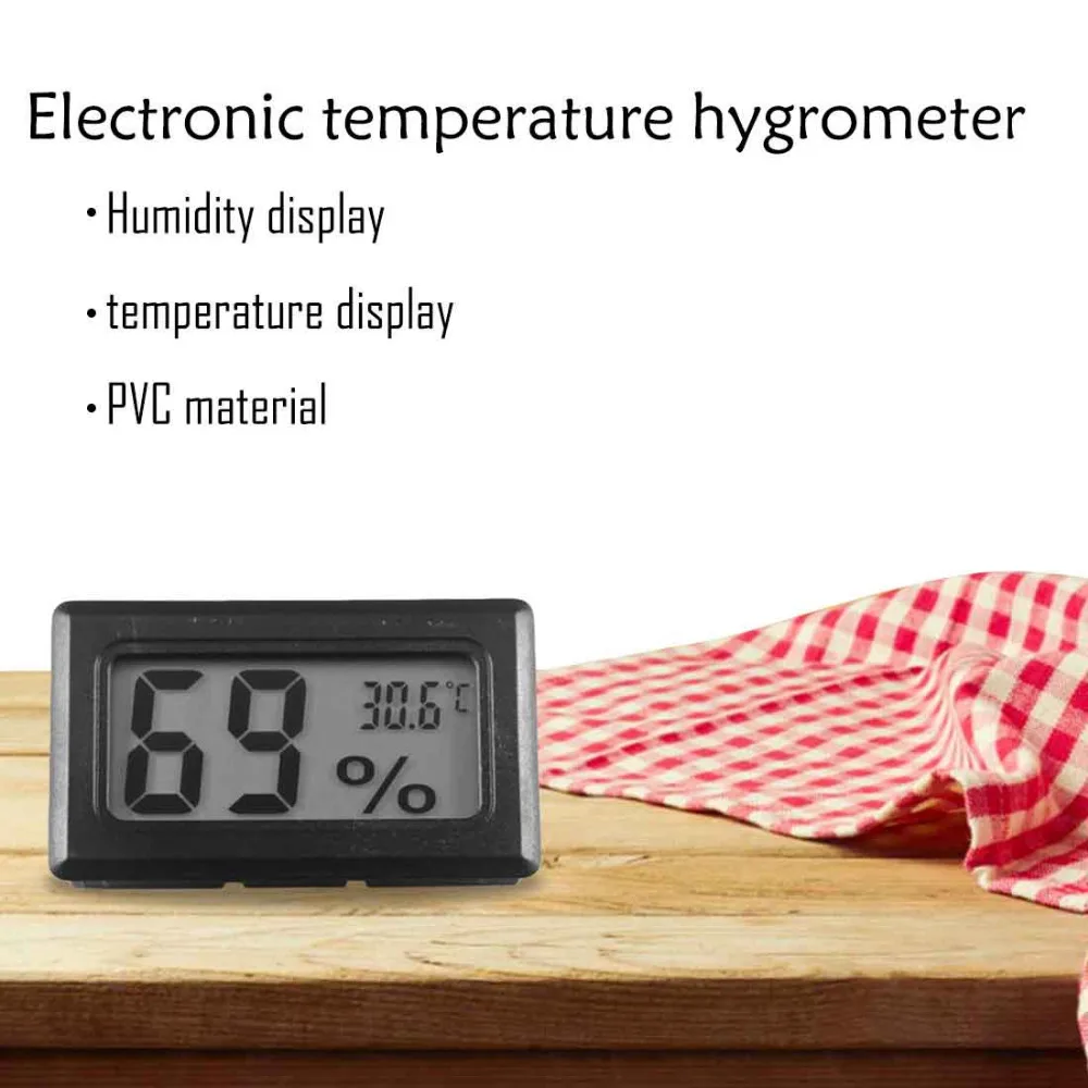 

2 in 1 LCD Digital Thermometer Hygrometer Temperature Indoor Convenient Temperature Sensor Humidity Meter Gauge Instruments
