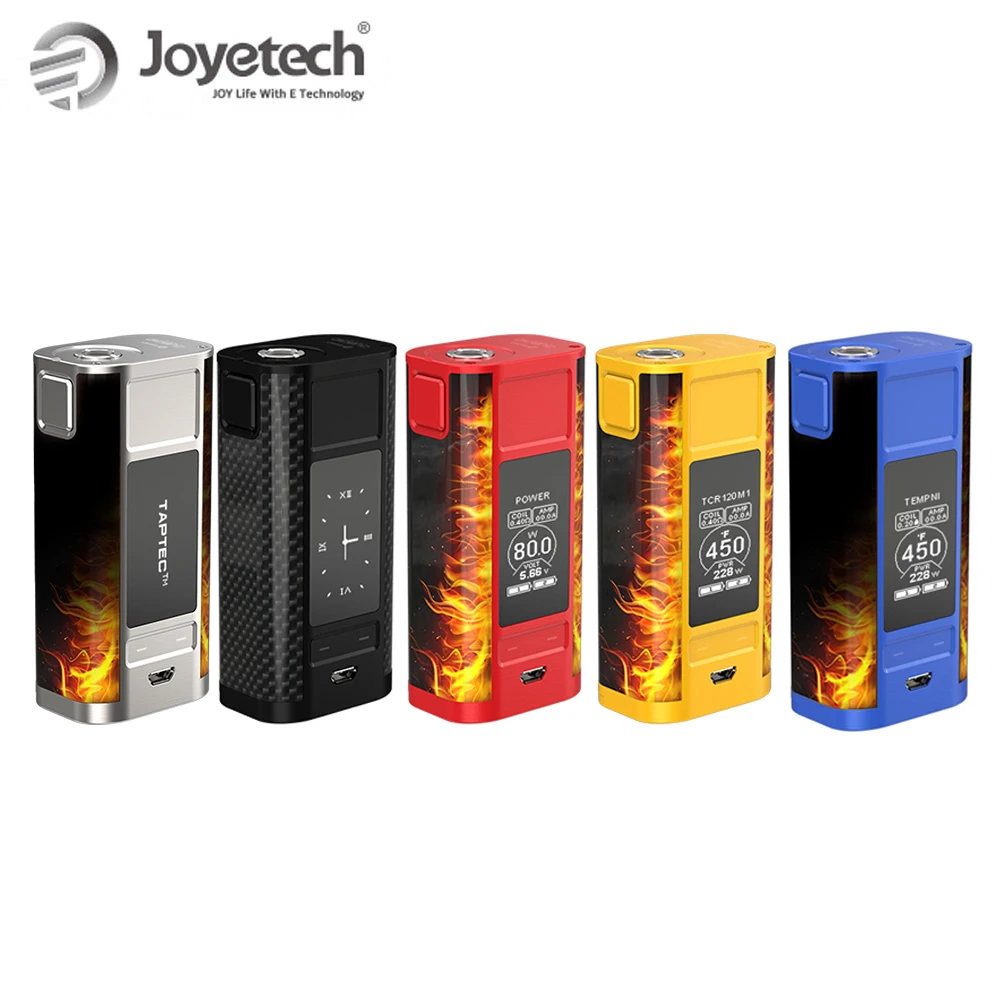 Acheter 100% Original Joyetech cuboïde robinet TC Mod boîte Kit avec écran OLED cuboïde robinet Mod 228W batterie boîte Mod e cig Kit puissance par 18650