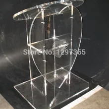 Pulpit furnitureбесплатная Прозрачная Съемная акриловая Трибуна letternacrylic pulpit