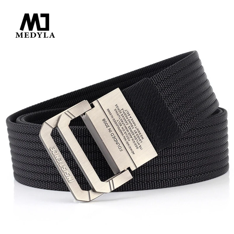 

MEDYLA New Outdoor Training Brand Tactical Belt Alloy Buckle Quality Nylon Military Training Outdoor Sports Belt MN002