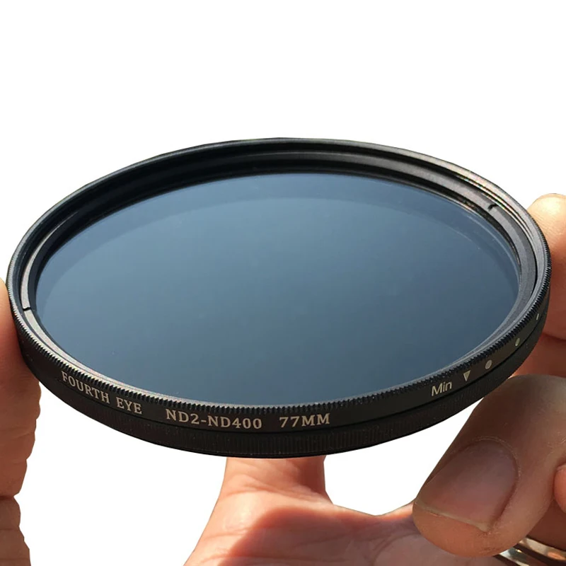 Variable ND Filter ND2-400 Neutral Density Filter Fader Adjustable 37/40.5/43/46/49/52/55/58/62/67/72/77/82/86mm Optical Glass