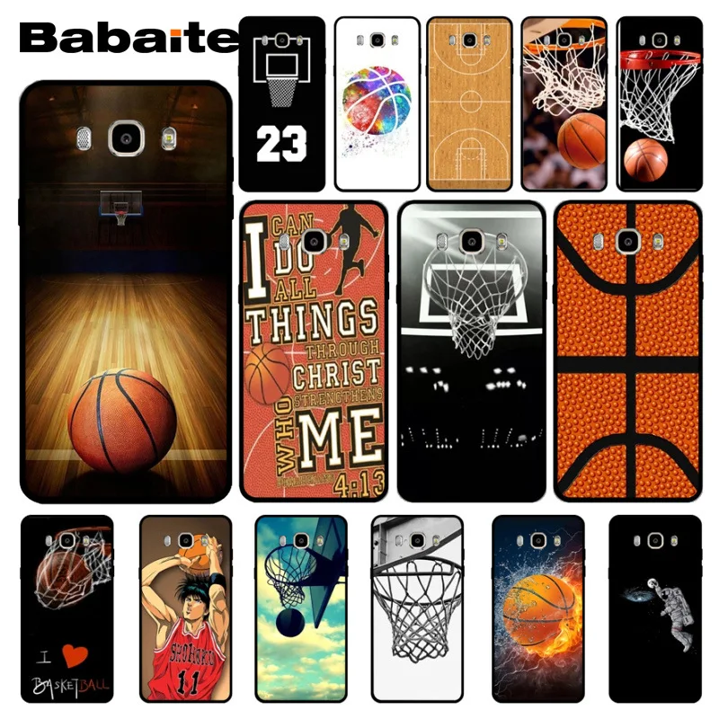 Мягкий чехол из ТПУ Babaite I love для баскетбола samsung j7 2017 j8 j6 j2pro note8 note9|Бамперы| |