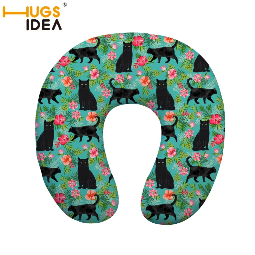 

HUGSIDEA Siam Cat U Shaped Travel Pillow Neck Car Head Rest Air Cushion for Travel Office Nap Head Rest Air Cushion Neck Pillow