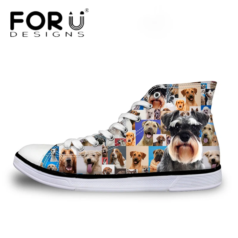 FORUDESIGNS милые животные Shirina Женские повседневные вулканизированные туфли 3D Собака