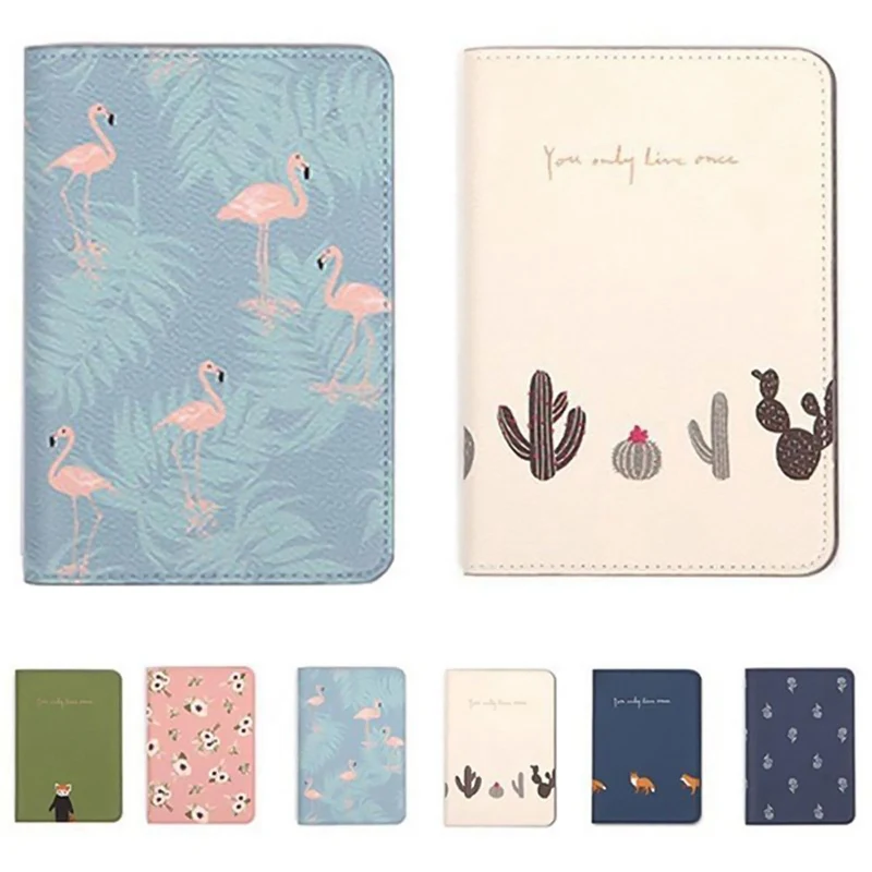 Buy Cute Printing Women Passport Holder PU Leather