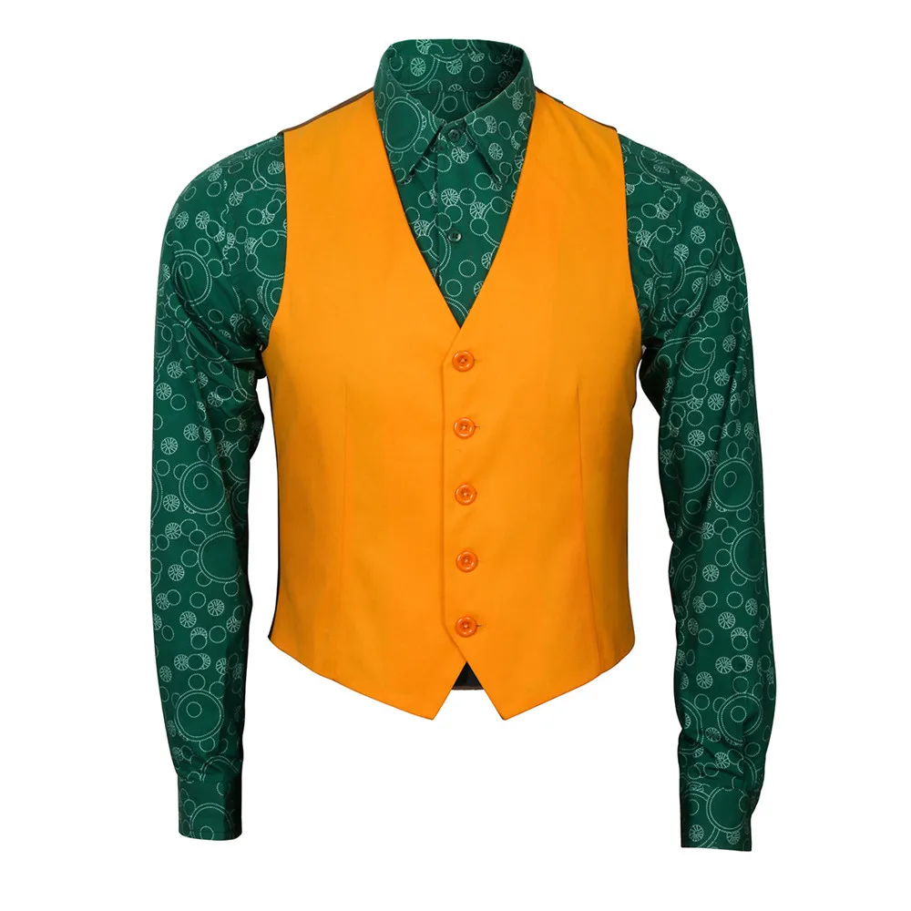 Joker Origin Movie Cosplay Joaquin Phoenix Arthur Fleck костюм Бэтмен Джокер Униформа красный Хэллоуин