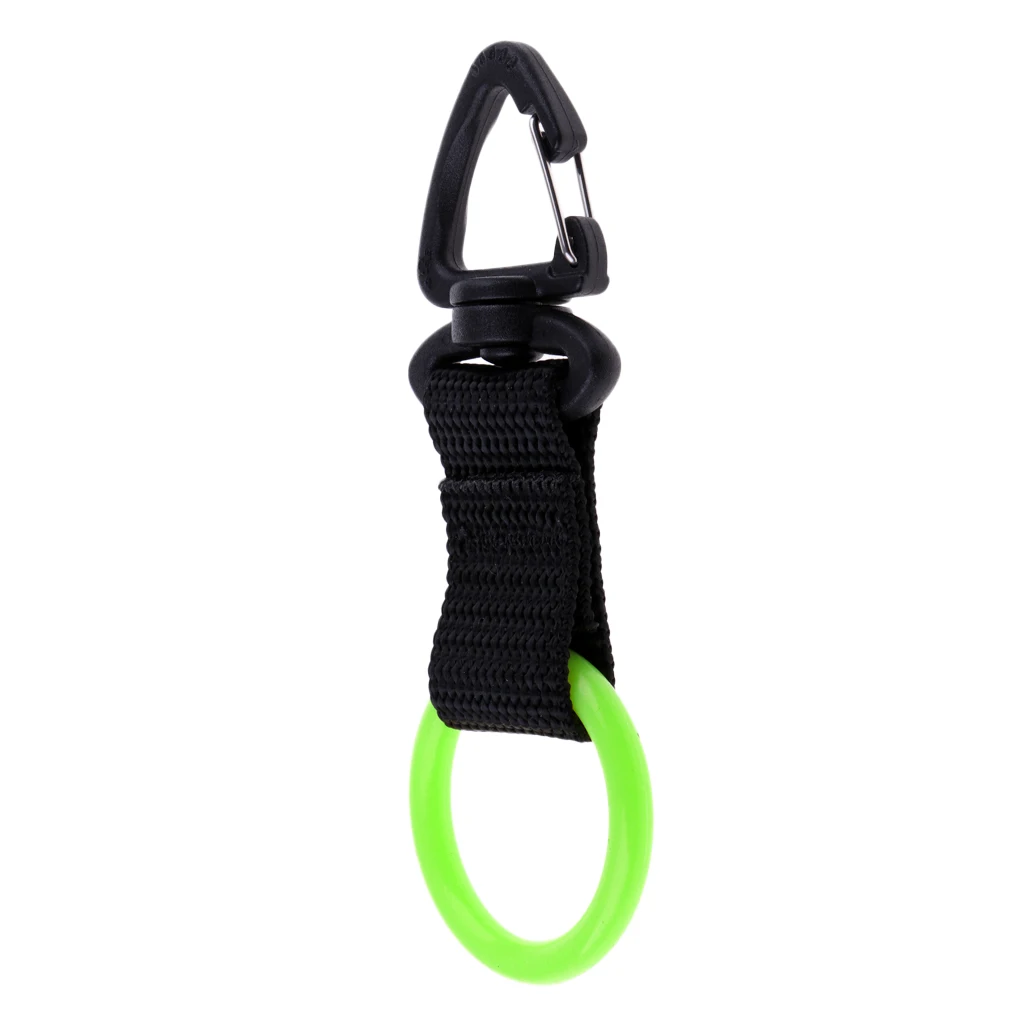 Lightweight Portable Universal Silicone Scuba Diving Webbing Regulator Octopus Mouthpiece Holder Retainer & Snap Clip Hook 
