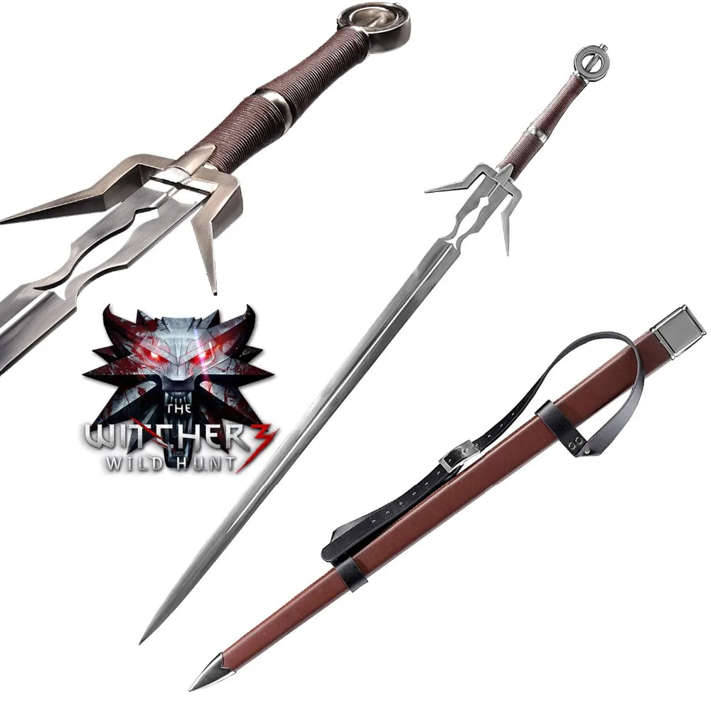 

The Witcher 3: Wild Hunt Geralt of Rivia Geralt's Steel Sword Game Cospaly Sword Stainless Steel Blade