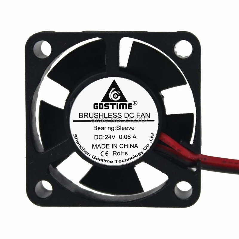 1 шт. Gdstime 2Pin 30x30x10 мм 3010 DC осевой 24 вольт 30 В вентилятор охлаждения|dc cooling fan|24v dc