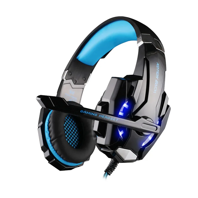 Bass PC Gamer casque EACH G9000 Hi Fi игровые стереонаушники с микрофоном светящиеся в темноте