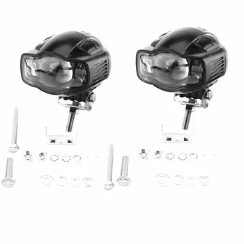 

Universal Pair Motorcycle Multi-Car 20W 2000LM LED Spot Light Driving Fog Lamp Auxiliary Light USB Port Phone Charger