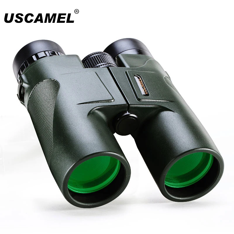 

USCAMEL HD 10x42 BAK4 High Magnification Zoom Hunting Telescope Wide Angle Professional Binoculars Black Army Green