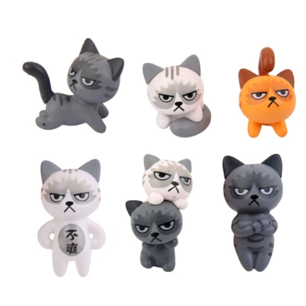 

New Pattern Random 2pcs/set Wholesale Cat Fairy Garden Miniature Craft Micro Cottage Landscape Decoration For Resin Craft