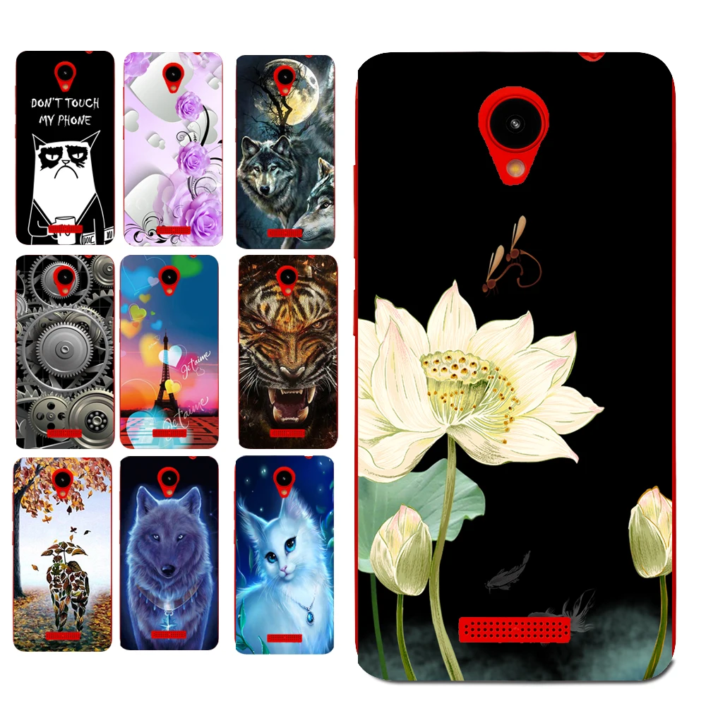 

Black Lotus Flower Case for Prestigio Wize G3 PSP3510DUO Animal Cover Bag Floral Cases Housing Shell