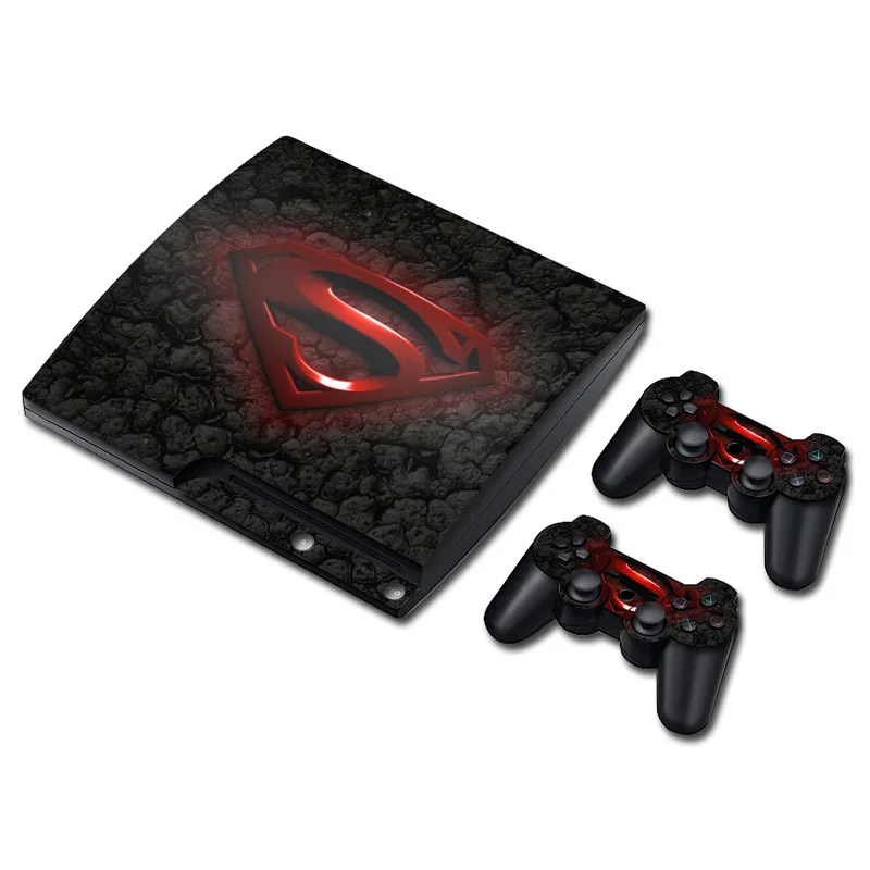 

Game Skin Sticker Decal skin For PS3 Slim Console and 2 Controller stickers