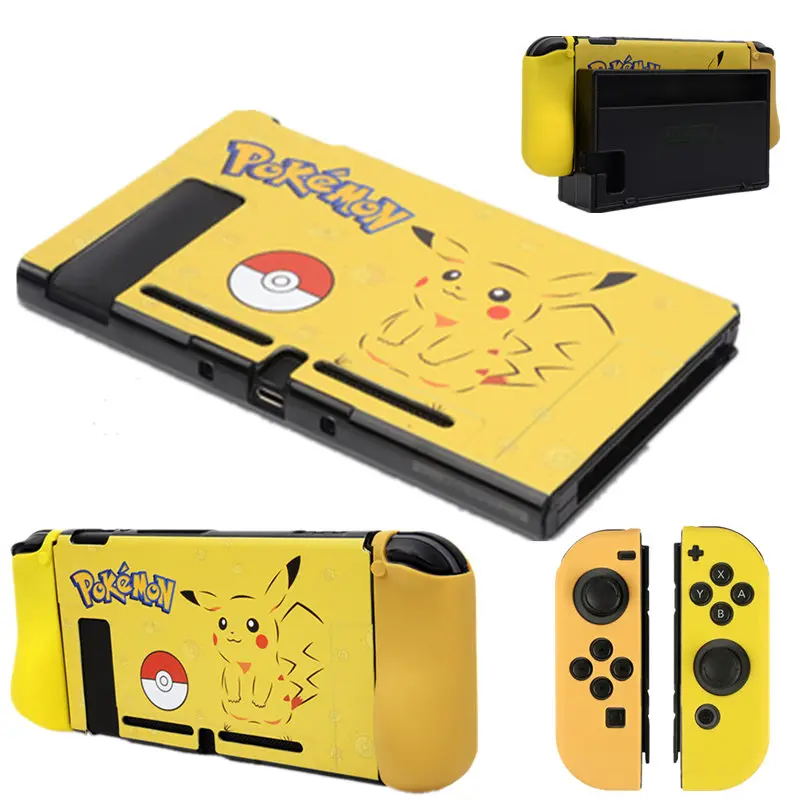 

Detachable Crystal PC Transparent Case Hard Back Cover Protect Shell Silicone Case For Nintend Switch Joy Con NX Direct Docking